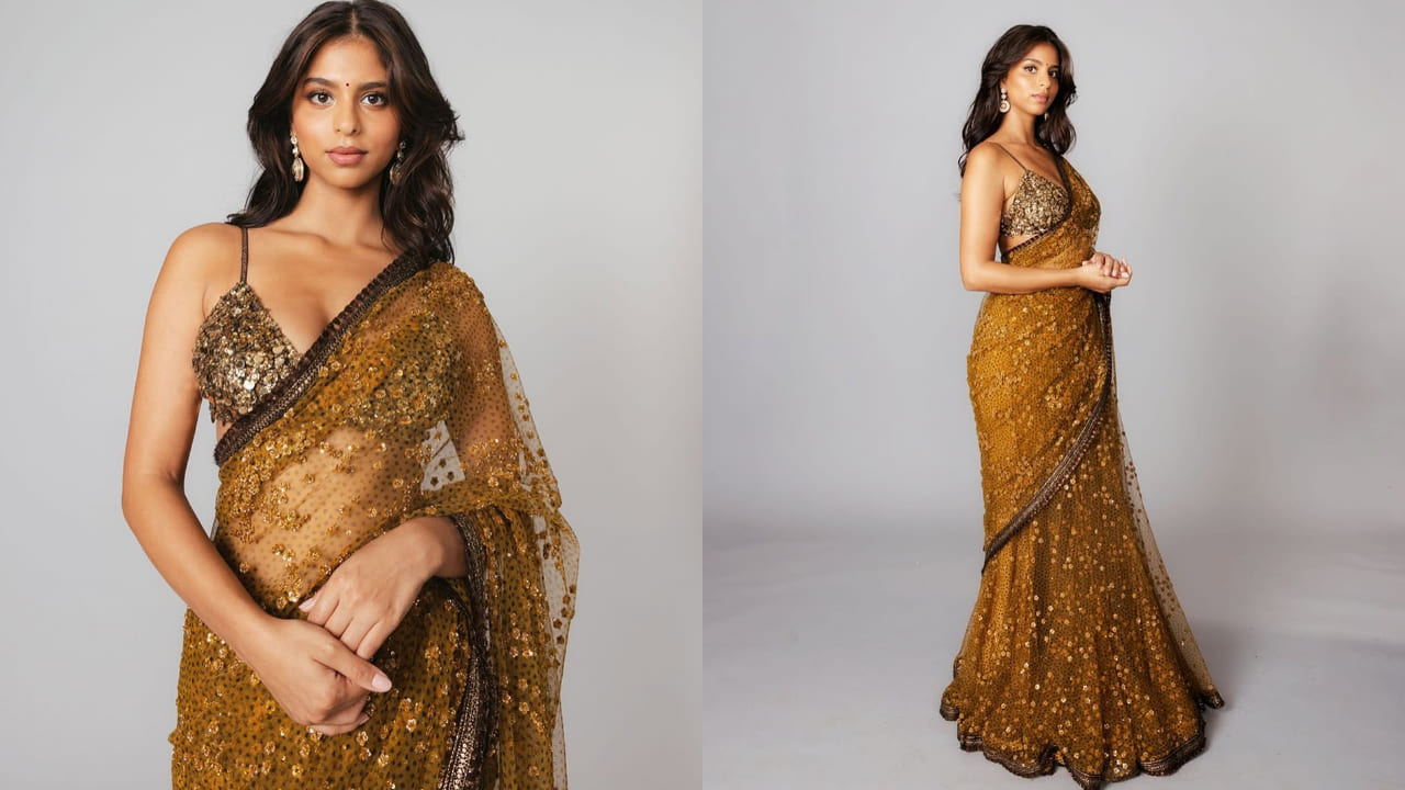 Suhana Khan in sabyasachi saree