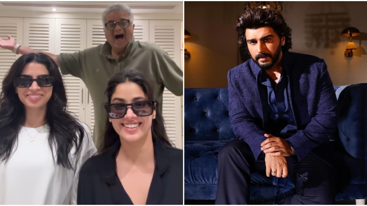 Janhvi and Khushi Kapoor’s reel on Loveyapa Ho Gaya song has hilarious cameo by ‘papa’ Boney Kapoor; don’t miss Arjun Kapoor’s reaction