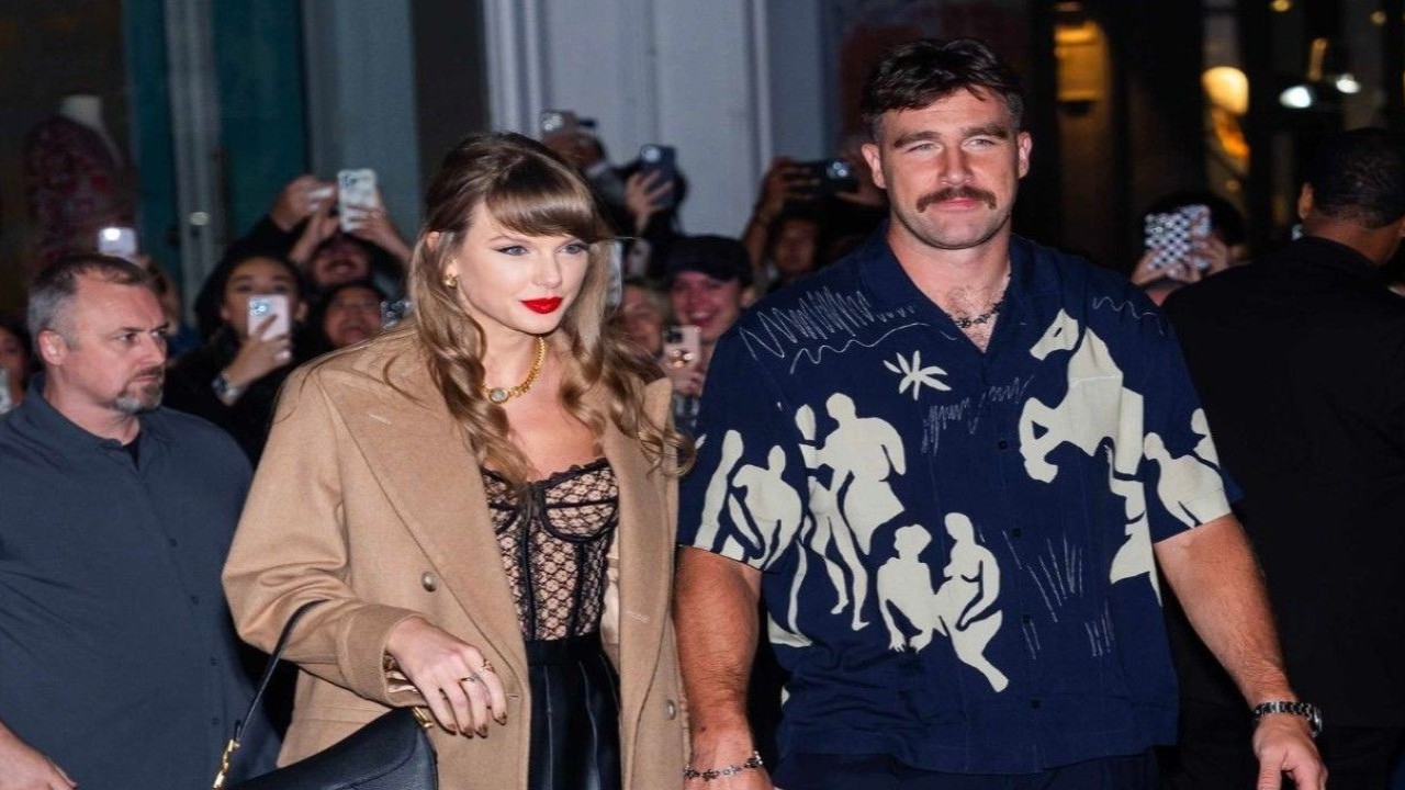 Taylor Swift and Travis Kelce (CC: Getty Images)