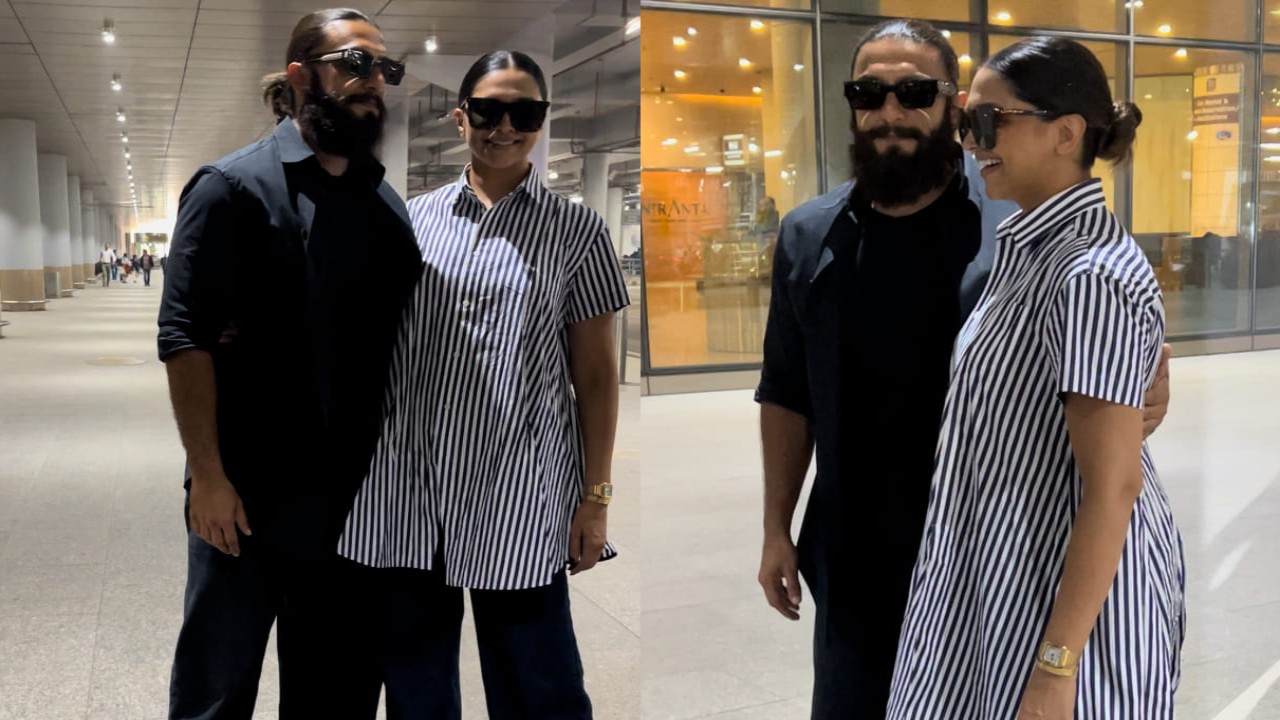 Deepika Padukone & Ranveer Singh prove their cool parent status with stylish airport looks