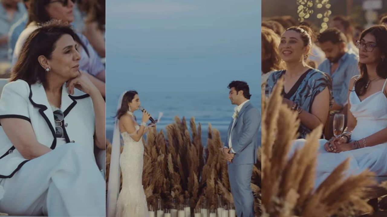 Aadar Jain calls wife Alekha Advani his ‘first crush’ in beautiful Goa wedding video ft. Ranbir Kapoor’s mom Neetu and Karisma: ‘The first girl I spoke to…’