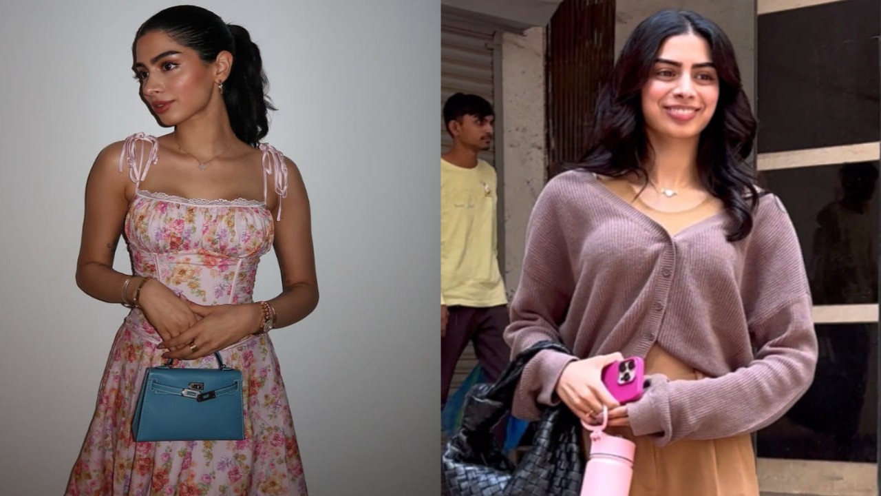 Khushi Kapoor shows she's a style chameleon in a floral dress and neutral look