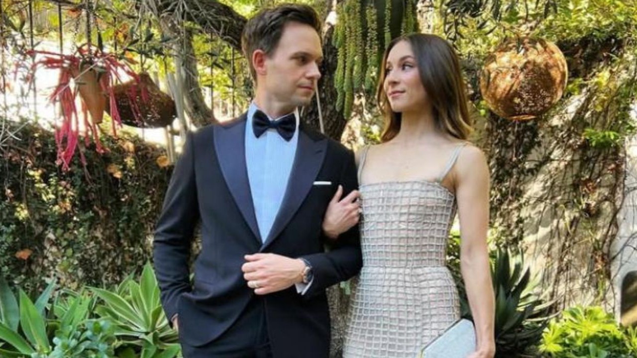 Patrick J. Adams and Troian Bellisario  (CC: Instagram)