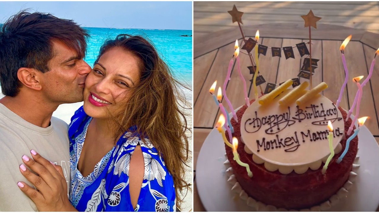 Bipasha Basu receives sweet kiss from husband Karan Singh Grover on birthday; Fighter actor calls her ‘best part of everything’