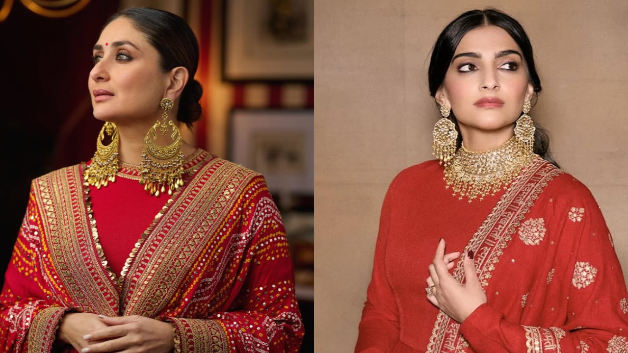 Kareena Kapoor and Sonam Kapoor’s Sabyasachi red ethnic picks are true masterpieces, perfect for every new bride