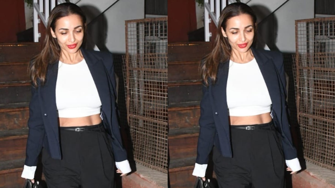 Malaika Arora adds a cool, casual spin to corporate core with a jacket and bermuda shorts