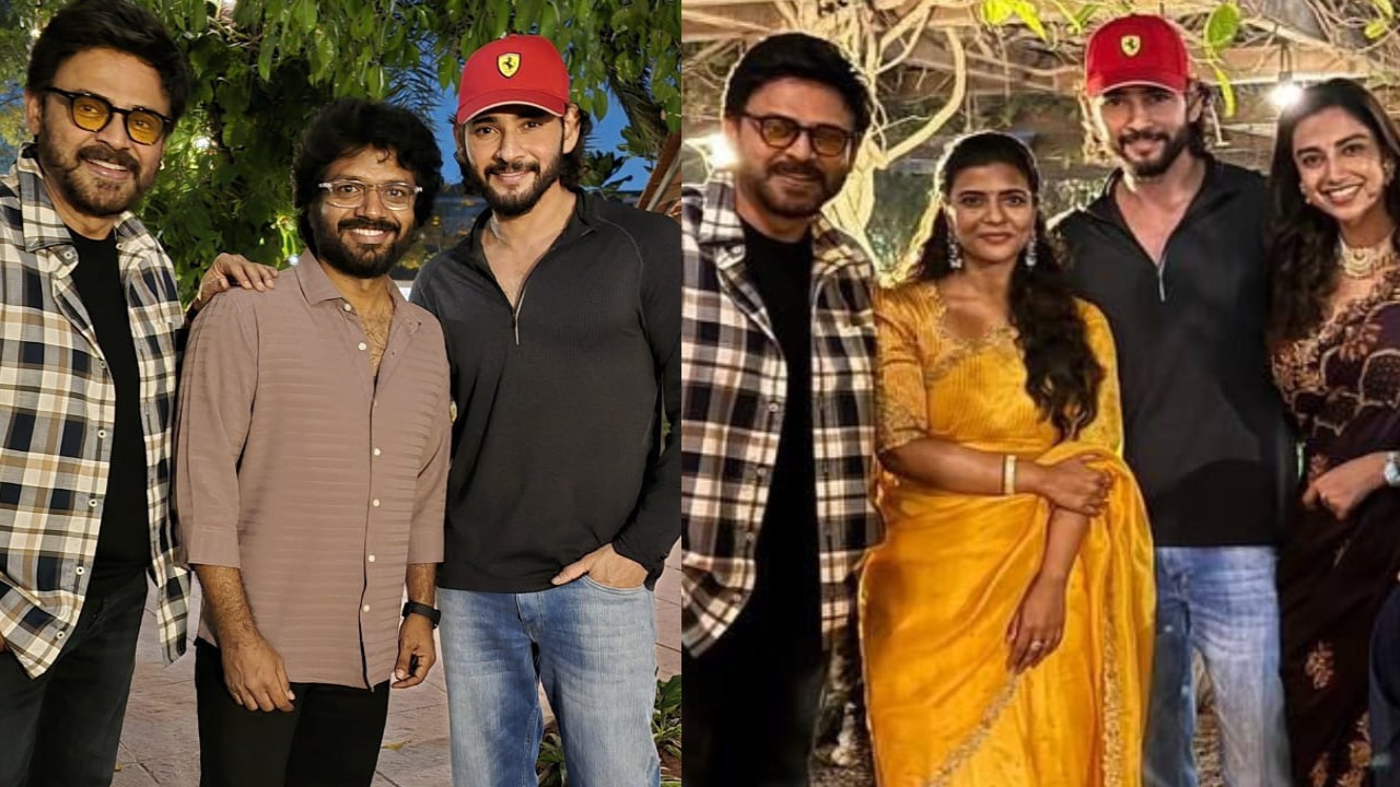 Mahesh Babu shines as he celebrates Sankranthiki Vasthunam’s success with Venkatesh