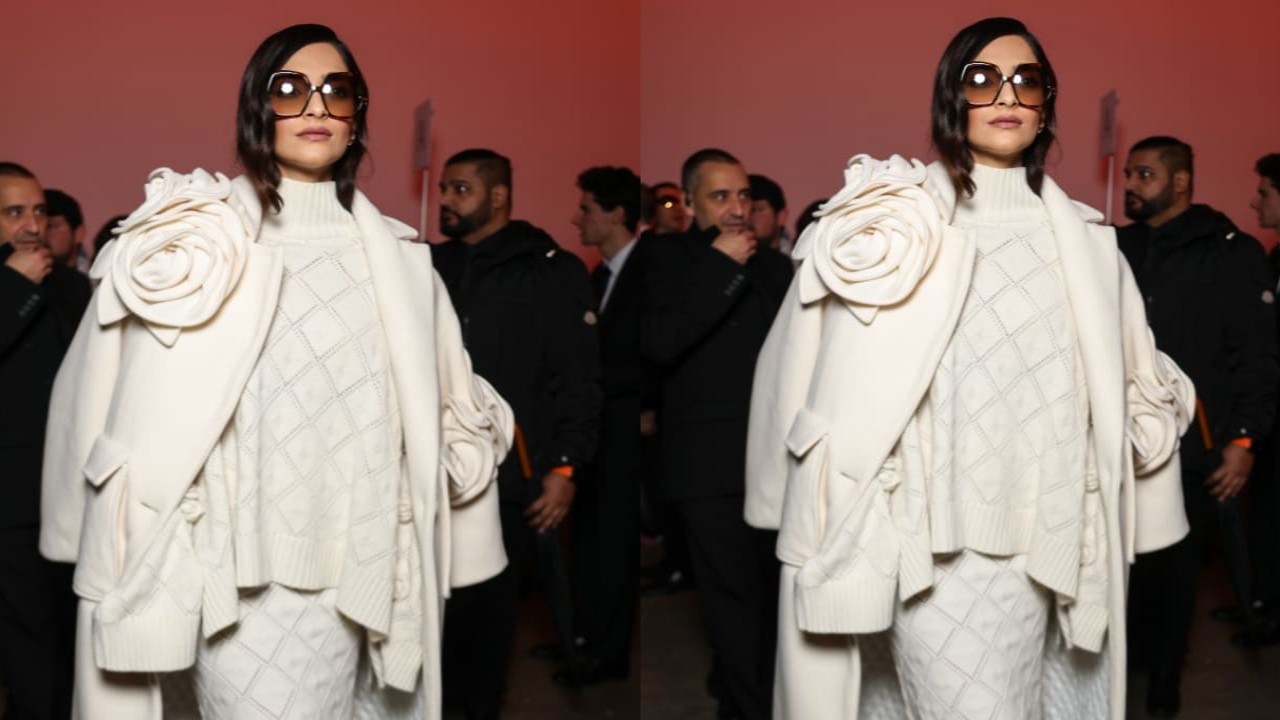 Sonam Kapoor elevates vintage glam in an all-white look at Elie Saab Haute Couture show 