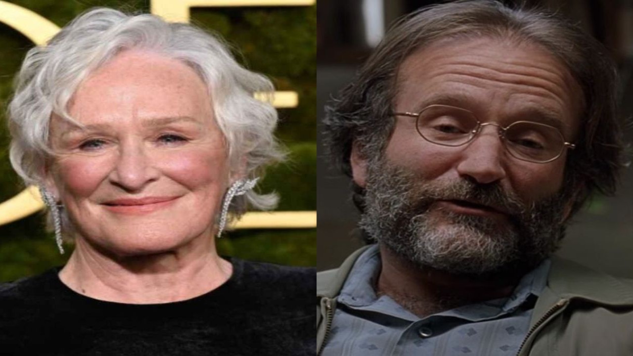 Glenn Close (CC: Getty images) and Robin Williams (CC: YouTube)