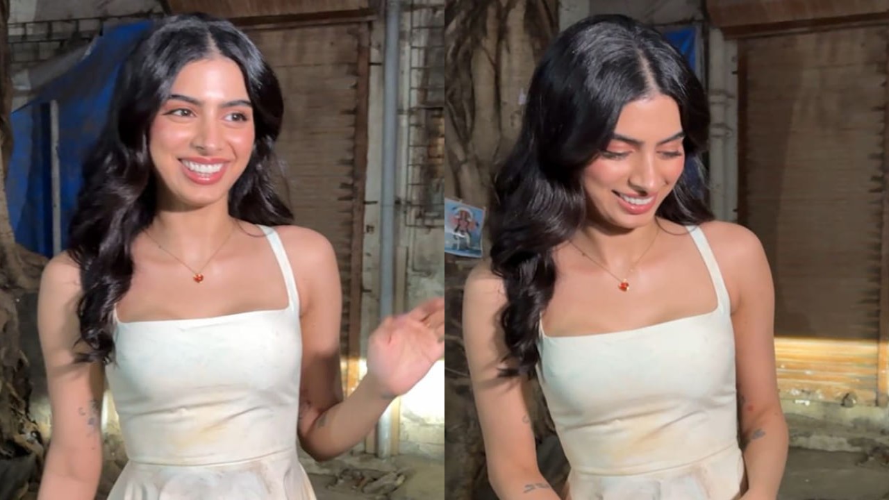 Khushi Kapoor brings out her soft girl side in dreamy and elegant white midi dress