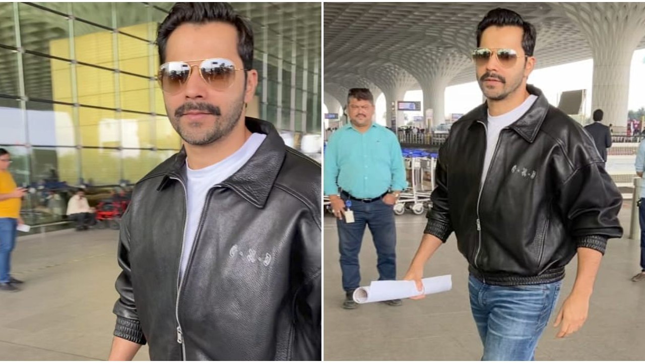 WATCH: Varun Dhawan’s moustache look catches attention during latest outing, is it for Border 2?