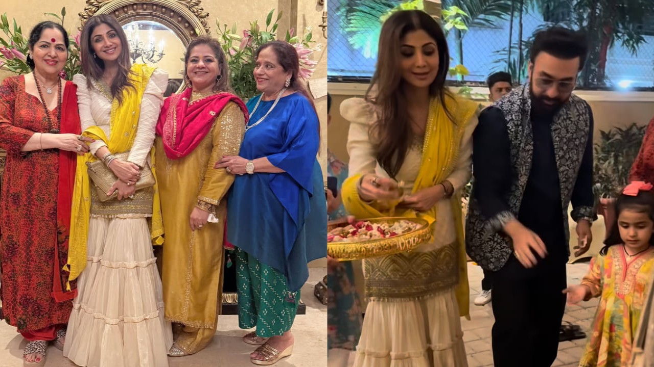 Shilpa Shetty's white sharara set turns Lohri celebrations into a couture moment 