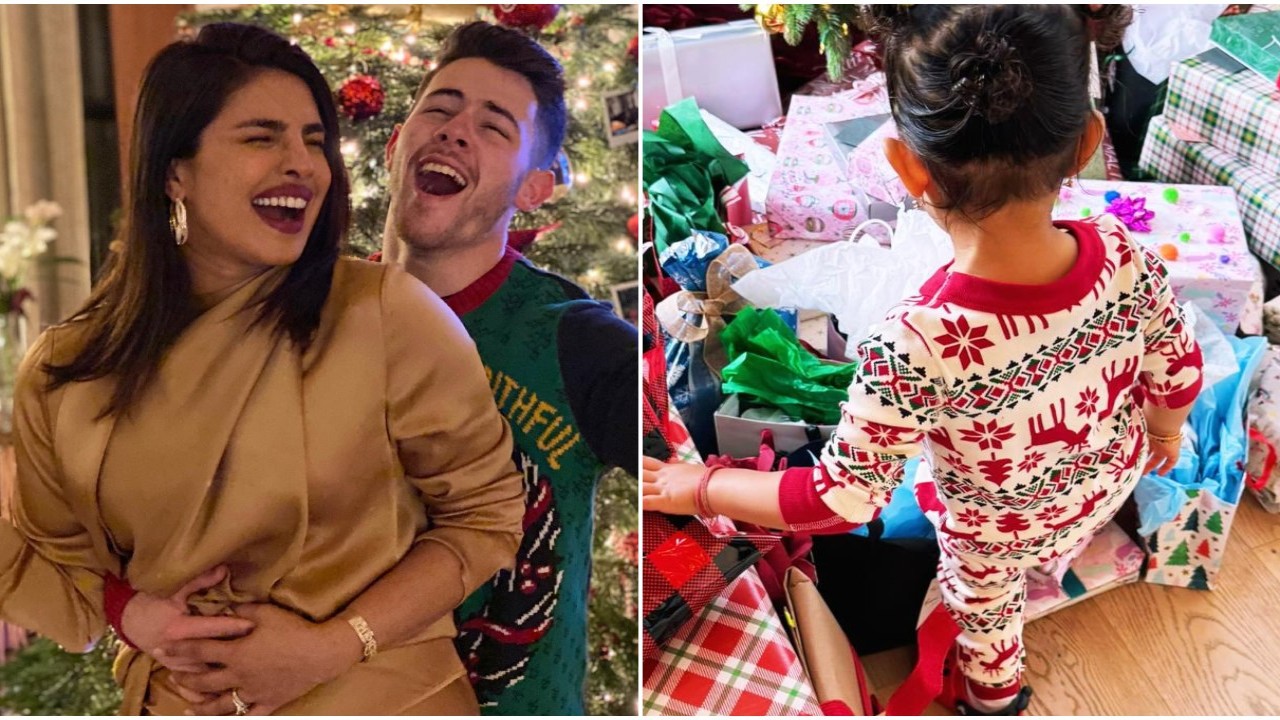 Priyanka Chopra, Nick Jonas and Malti Marie make for a perfect family in UNSEEN PIC from Christmas celebration with friends