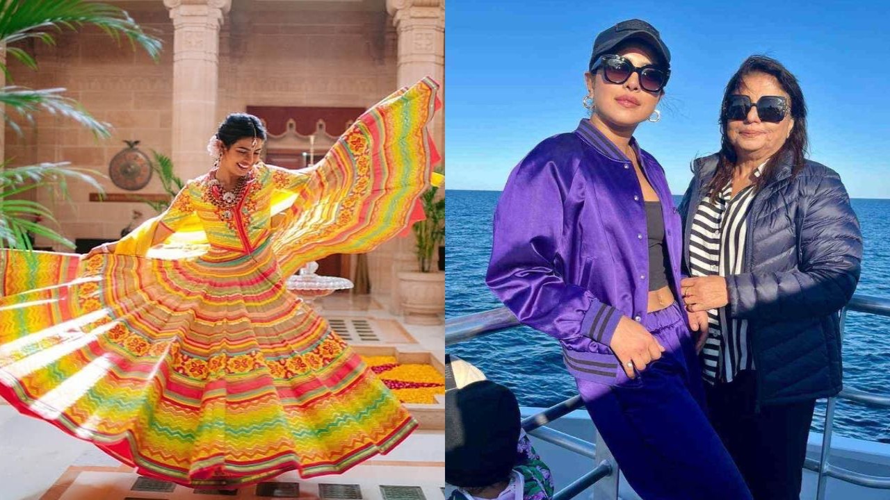 Priyanka Chopra exudes desi girl vibes in colorful lehenga, has epic reaction to mom Madhu Chopra being ‘super happy’; PIC