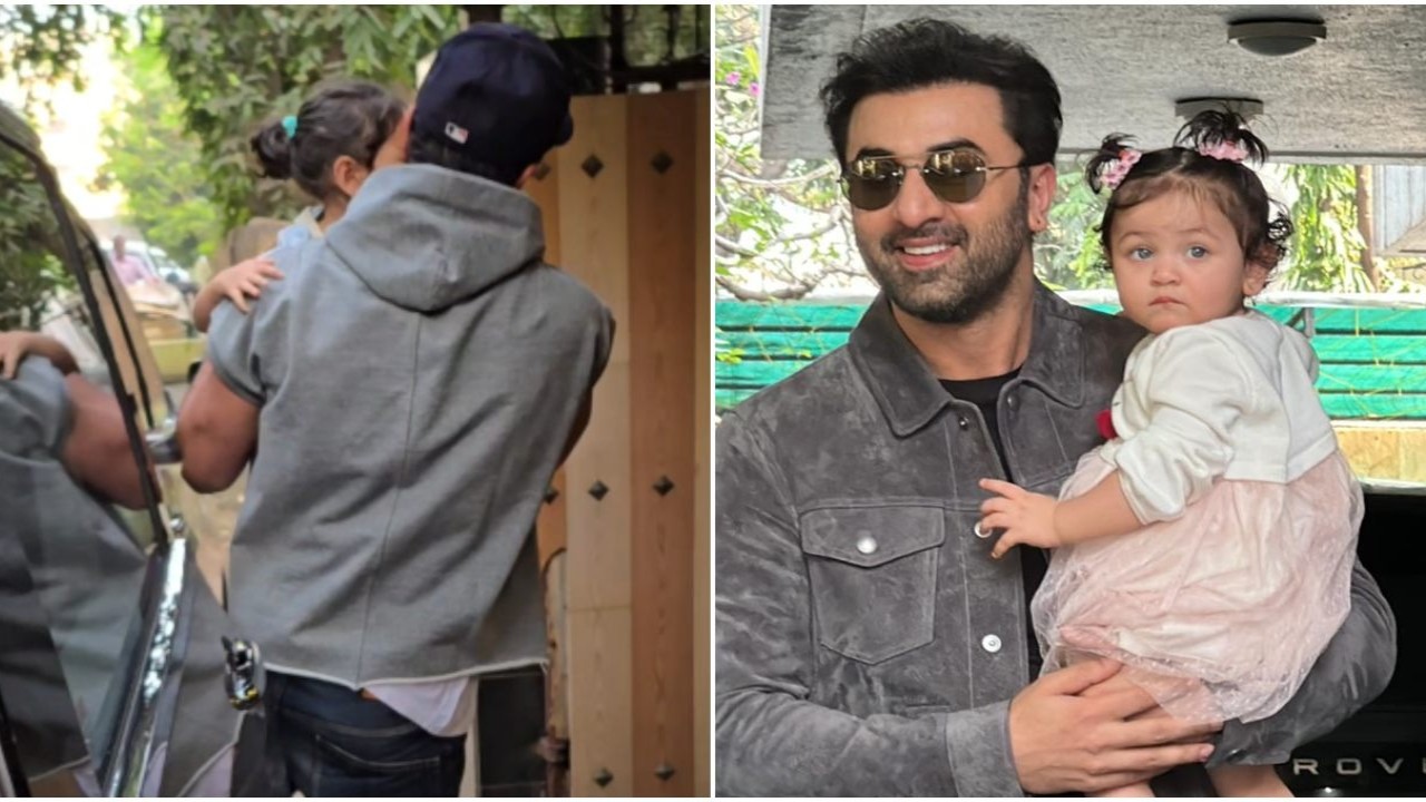 Raha is totally daddy's princess and her latest video of hugging Ranbir is proof; WATCH