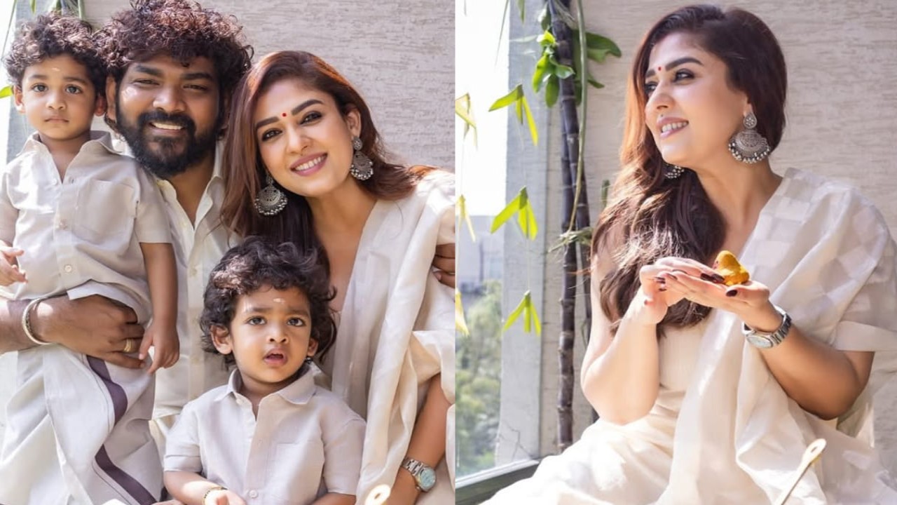 Nayanthara and Vignesh celebrate Pongal with a beautiful post featuring their kids