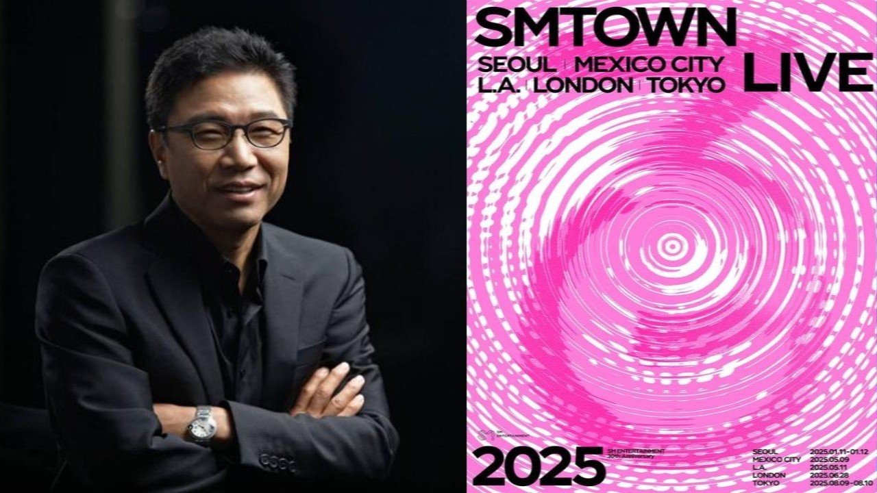 Lee Soo Man: courtesy of SM Entertainment, SMTOWN Live in Seoul poster: courtesy of SM Entertainment