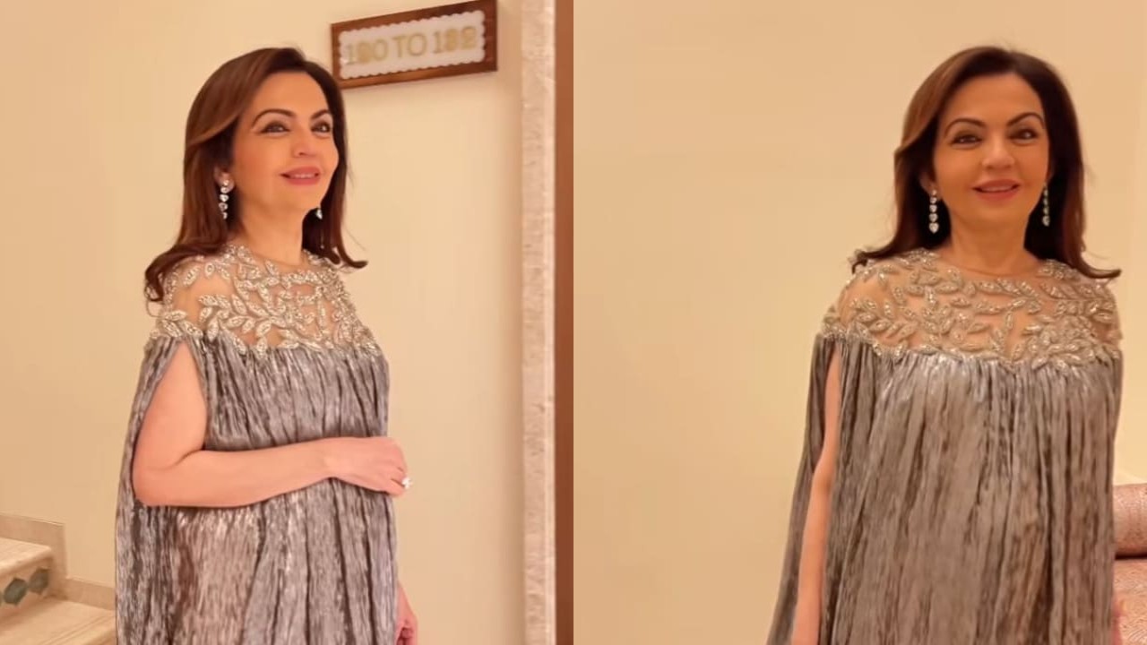 Nita Ambani exudes comfort and elegance by styling Rs 1.54 lakh caftan gown with jacket