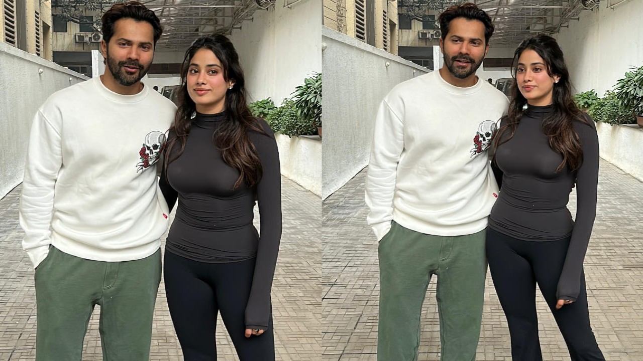 Janhvi Kapoor was spotted in the city, dressed in gray top and black pants and it’s all things comfy.