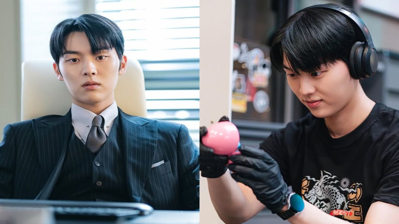 My Dearest Nemesis stills: Choi Hyun Wook lives dual lives as company director and Black Flame Dragon in Moon Ga Young starrer