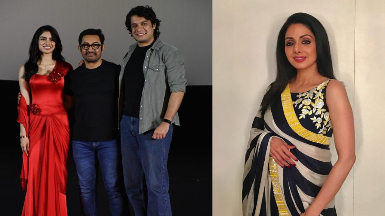 Aamir Khan gets emotional as he remembers Sridevi at Junaid Khan, Khushi Kapoor’s Loveyapa trailer launch; ‘Mera sapna tha…’