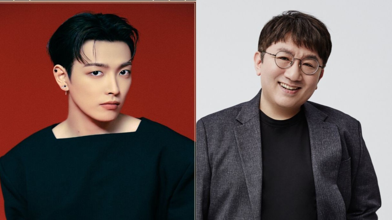 Hongjoong, Bang Si Hyuk: images from KQ Ent, HYBE