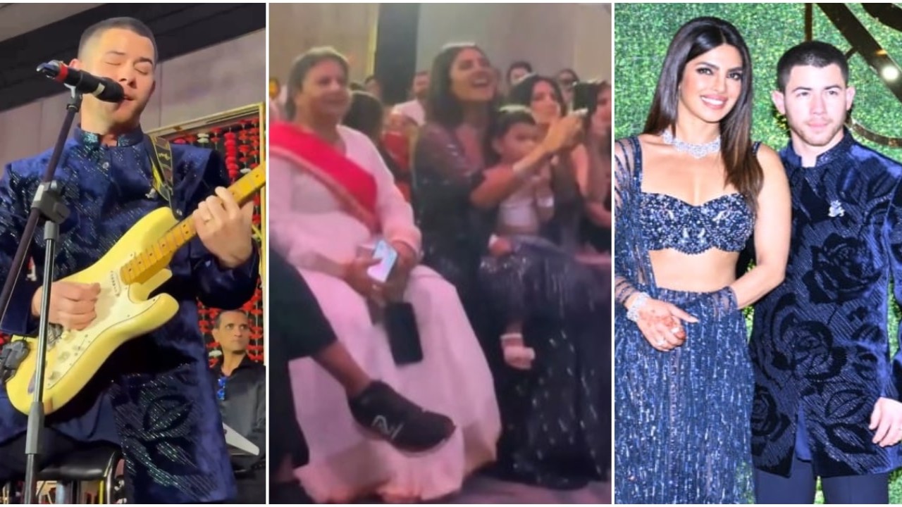 PeeCee enjoys brother's singing performance at his Sangeet; Nick adds to magic with dad