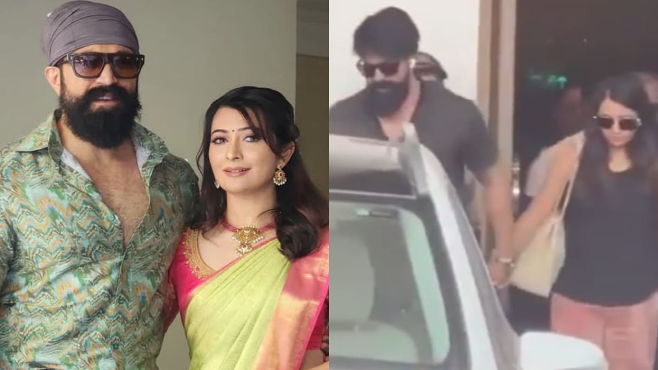 Yash & Radhika spotted in Mumbai whilst overseeing special effects work for Toxic