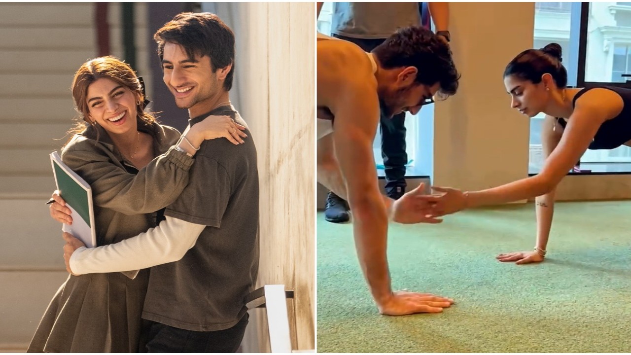 WATCH: Nadaaniyan actors Ibrahim Ali Khan and Khushi Kapoor work out together ahead of release; their cute banter is unmissable