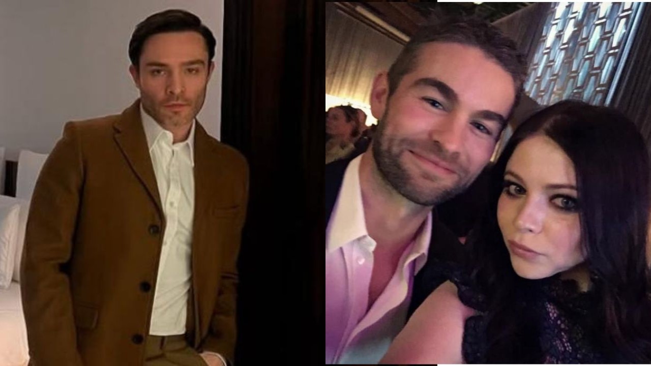 Ed Westwick, Chace Crawford and Michelle Trachtenberg (CC: Instagram)