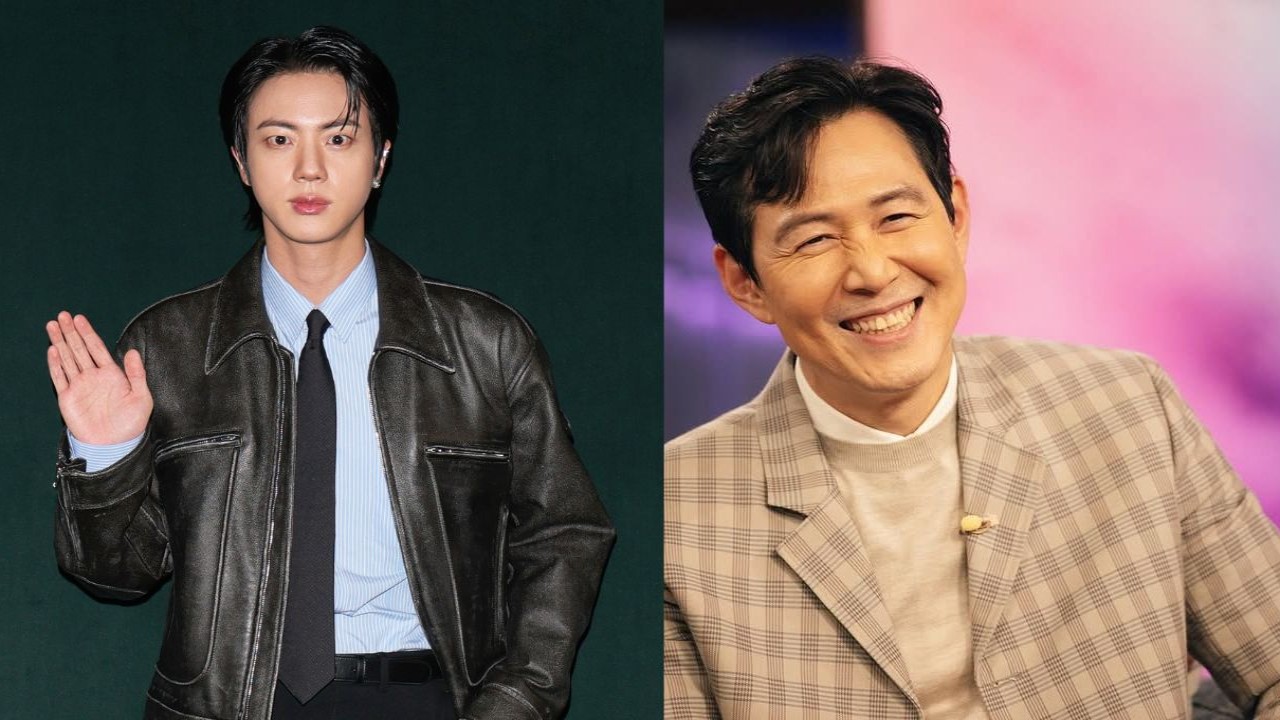 BTS' Jin: courtesy of Getty Images, Lee Jung Jae: courtesy of Artist Company