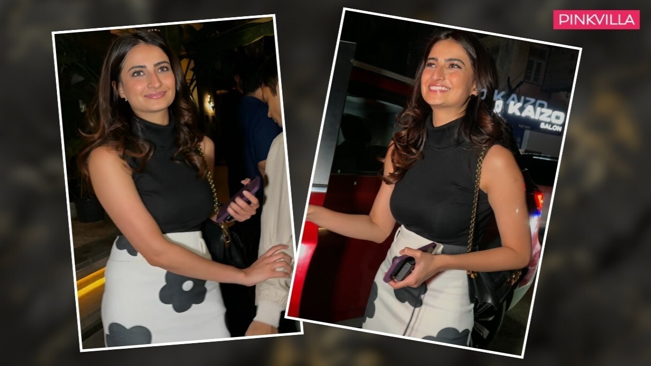 Palak Tiwari pulls out perfect black and white evening look, styles with Louis Vuitton bag