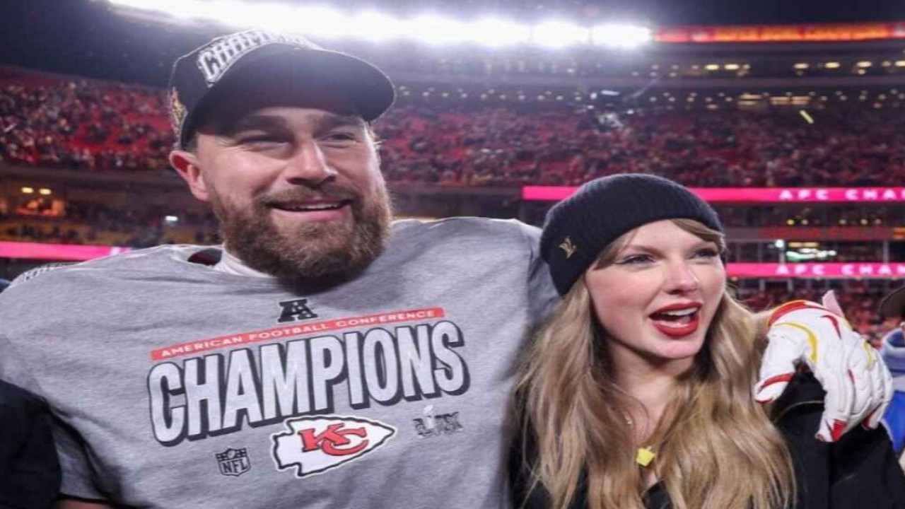 Travis Kelce Seen Visiting Taylor Swift's Suite, Looking 'Heartbroken' After His Loss at 2025 Super Bowl