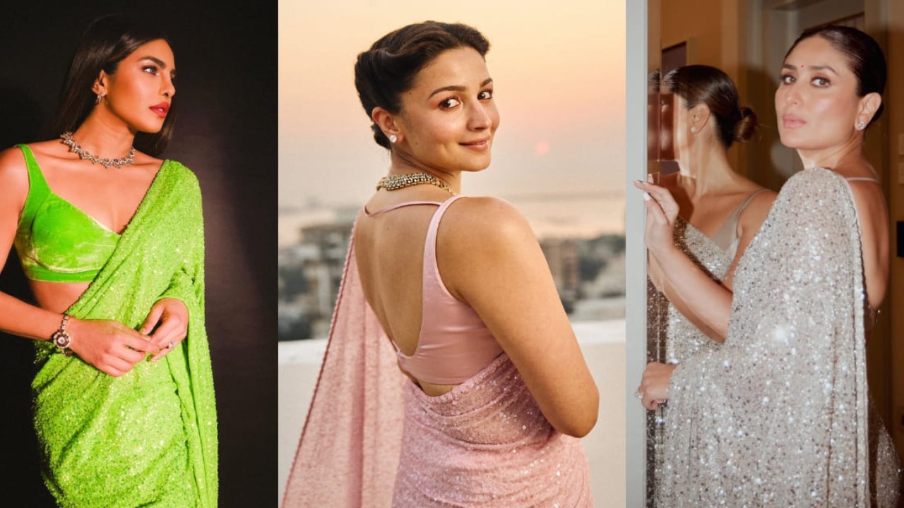 4 Bollywood actresses who flaunted Sabyasachi's sequin saree: Priyanka to Kareena