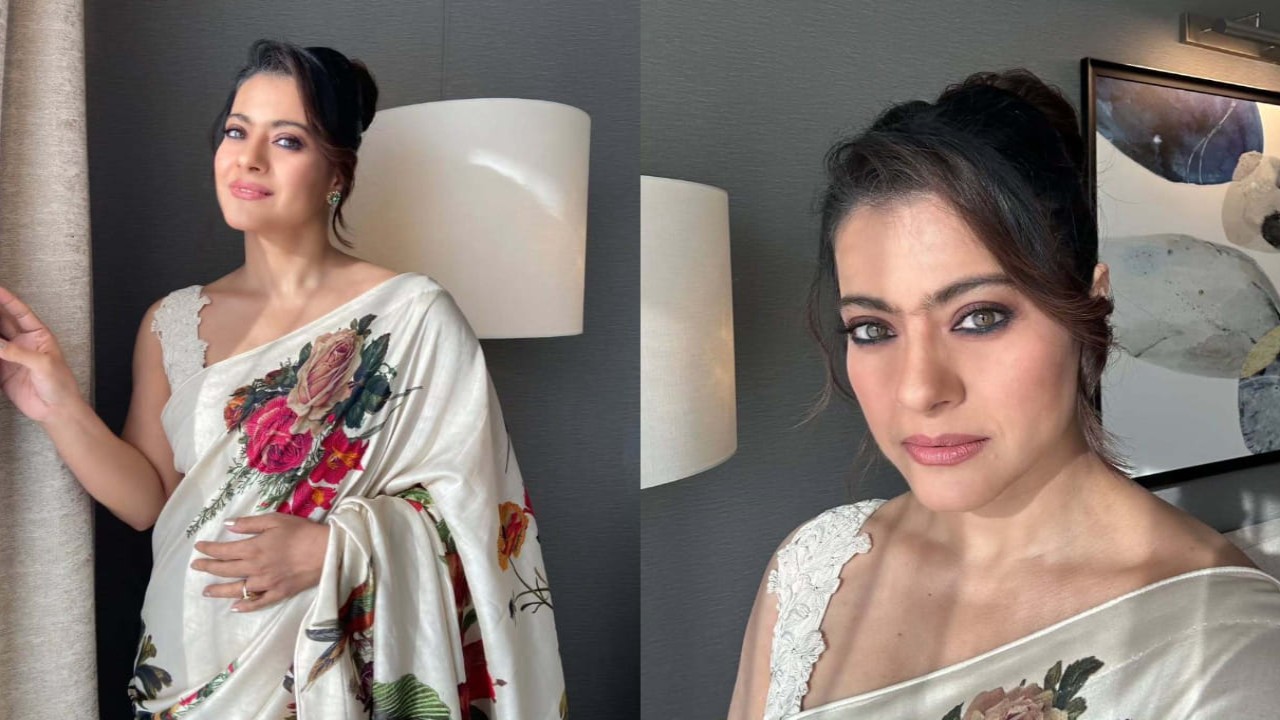 Kajol’s elegant look in Rs 65k white saree is all you need to stand out at your Holi party