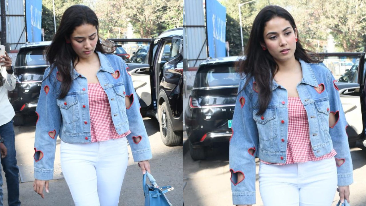 Mira Kapoor adds a romantic touch to denim with a Rs 44K heart-embroidered jacket