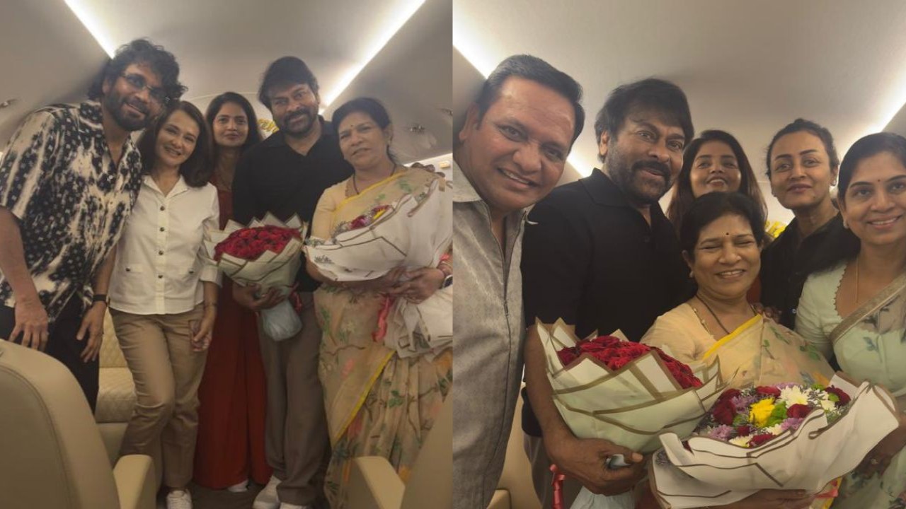  Chiranjeevi rings in wedding anniversary with wife Surekha & its all things starry: PICS