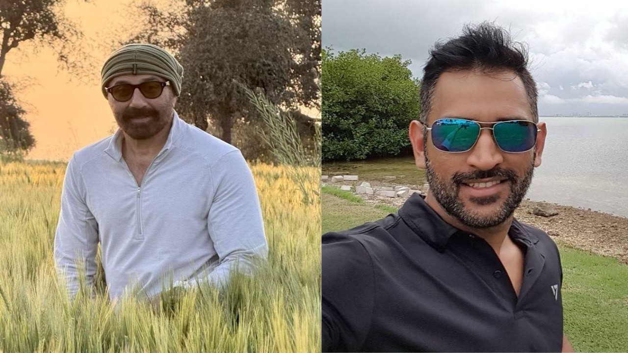 Sunny Deol and MS Dhoni watch India-Pakistan clash at ICC Champions Trophy 2025