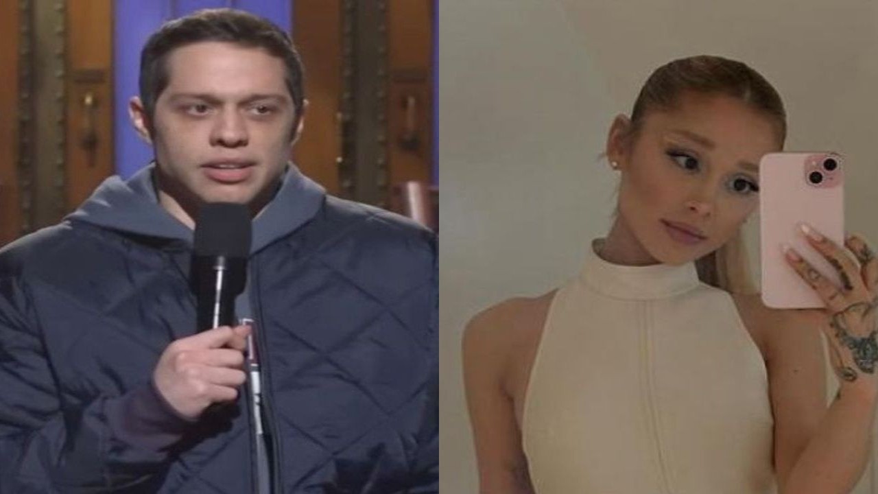 Pete Davidson (CC: YouTube) and Ariana Grande (CC: Instagram)