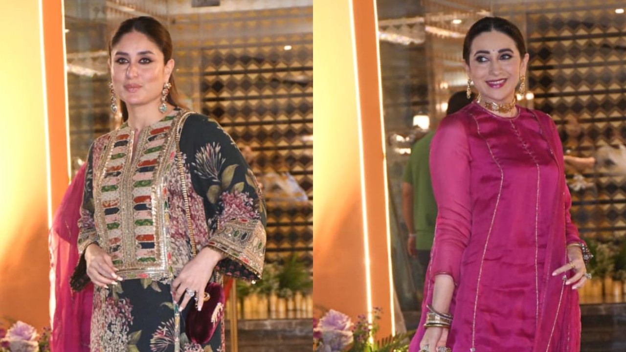 Kareena in Sabyasachi & Karisma in Rs 1L lehenga steal the show at Aadar Jain’s mehendi