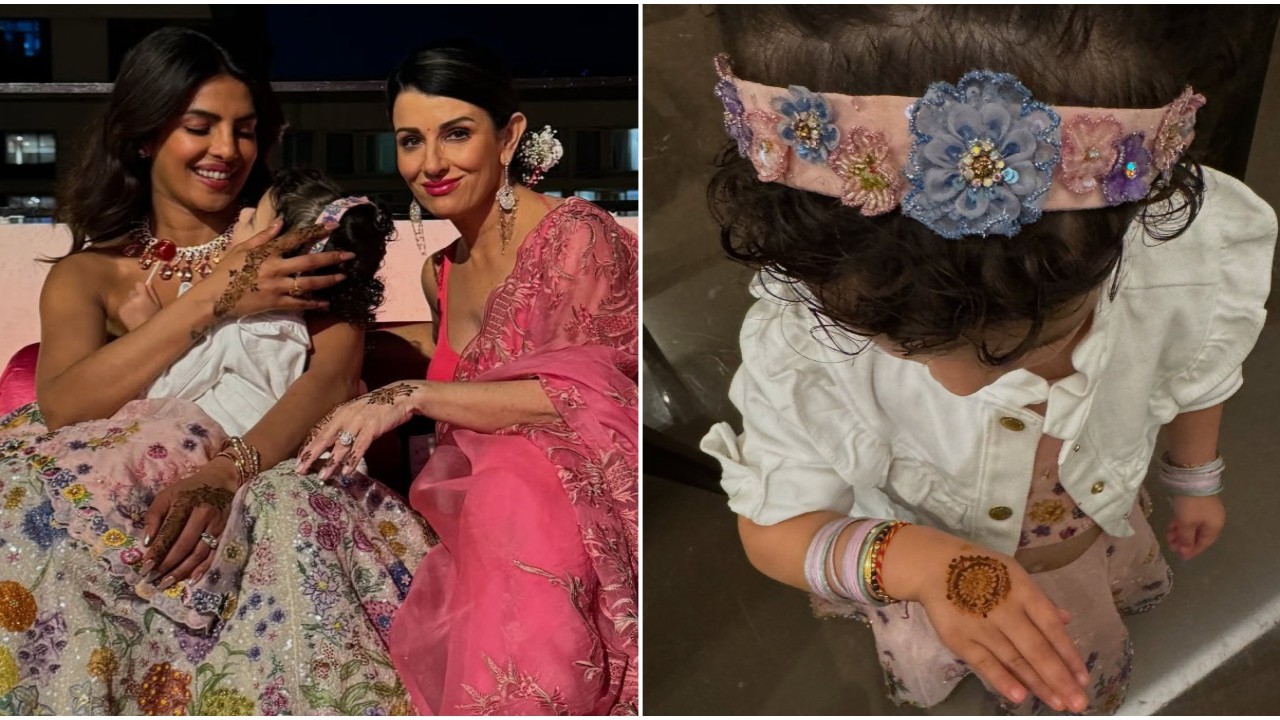 Priyanka Chopra, Malti Marie, Denise Jonas flaunt henna-clad hands at Siddharth’s Mehendi; actress grooves to Mujhse Shaadi Karogi