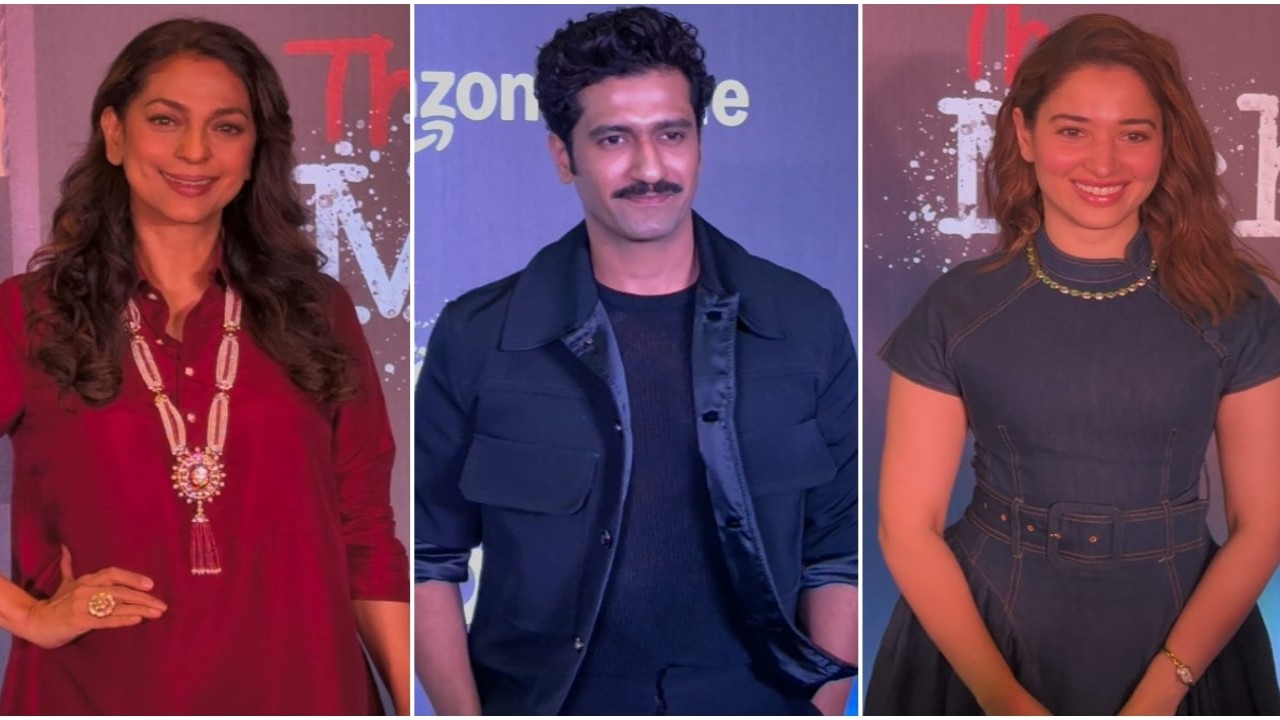 The Mehta Boys Screening: Vicky looks dapper in all-black; Tamannaah, Juhi & Farah join