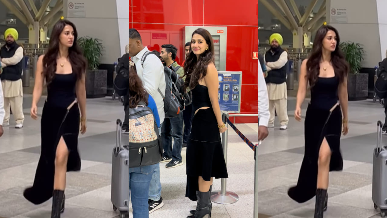 Disha Patani gives off ‘I don’t do basic, I do fabulous’ vibes in corset-style top and velvet skirt at airport