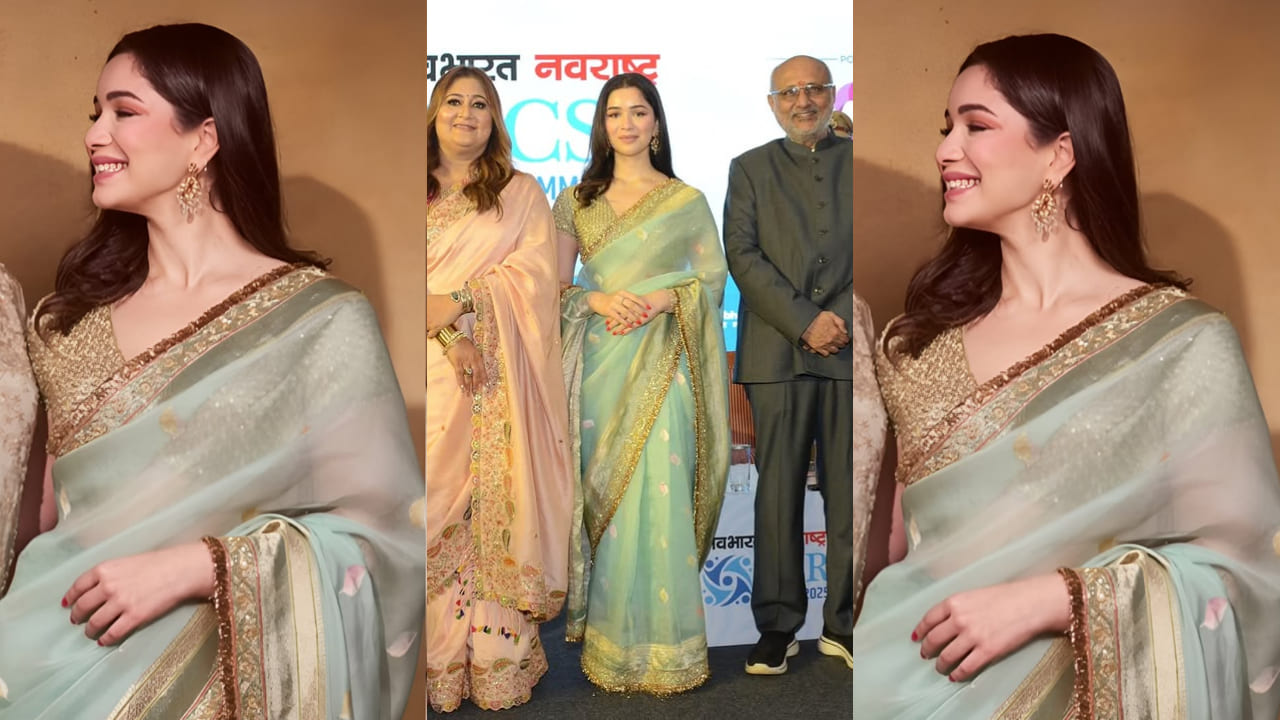 Sara Tendulkar channels her inner desi girl in mesmerizing sky blue hand-embroidered saree worth Rs 1,85,000