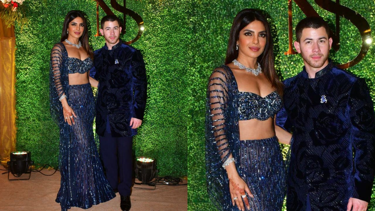 Priyanka Chopra and Nick Jonas are couple goals as they twin in Falguni Shane Peacock; don’t miss PC’s Rs 47.2 lakh jewelry