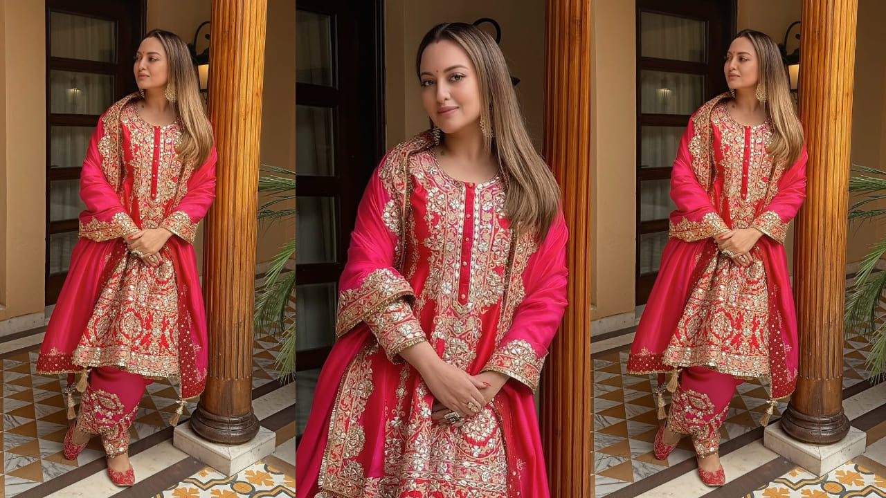 Sonakshi Sinha presents 3 statement traditional outfits for mehendi, wedding, and reception, each exuding its own charm