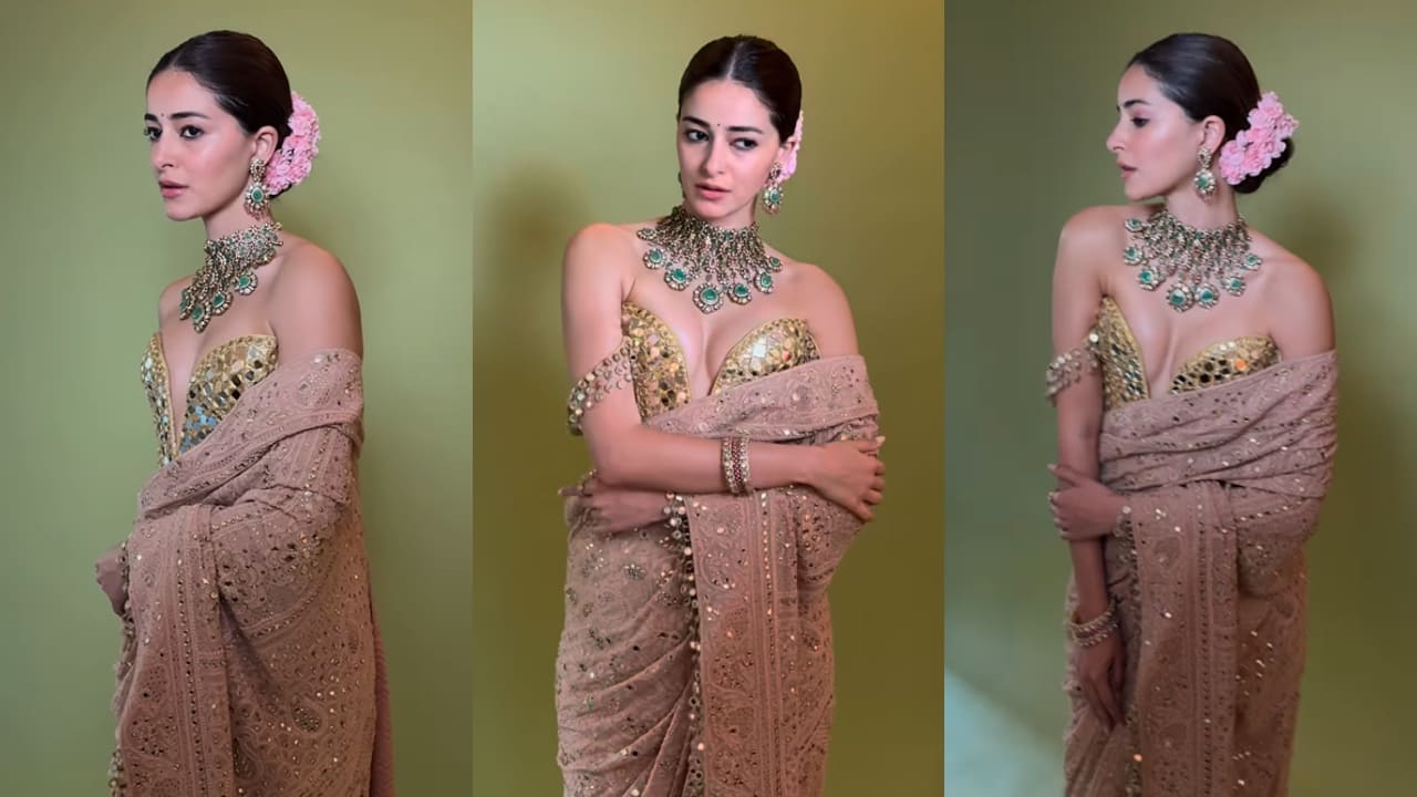 Ananya Panday's mesmerizing look in Phool saree set worth Rs 2,44,999 proves she’s definitely not into ordinary fashion