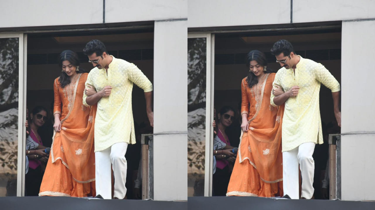 Rashmika Mandanna proves traditional picks will never disappoint you as she dons orange ensemble worth Rs 89,900