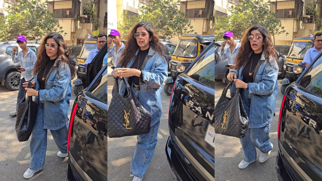 Nimrat Kaur slays denim-on-denim style, adding a luxe touch with black YSL bag worth Rs 3,69,902