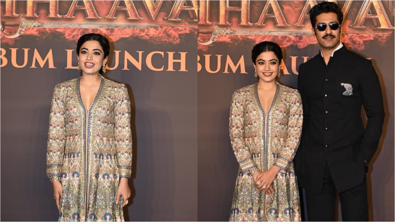 Rashmika Mandanna looks breathtaking in traditional-meets-modern zardozi jacket set worth Rs 3.6 lakh